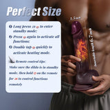 10 Thrusting & Vibrating Modes Lifelike Heated Silicone Black Dildos Realistic Dildo Vibrator