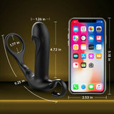 10 Thrusting & Vibrating Remote Control Prostate Massager with Finger Loop