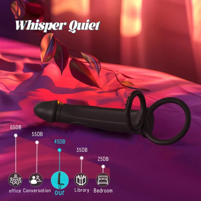 10 Vibrating Anal Dildo Virator Multi-Purpose Pleasure Double Strap-On Dildo Couple Toy
