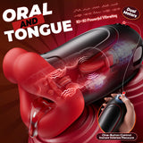 10 Vibrating Modes APP Control Squeezable Male Masturbator Pocket Pussy Blowjob Machineine