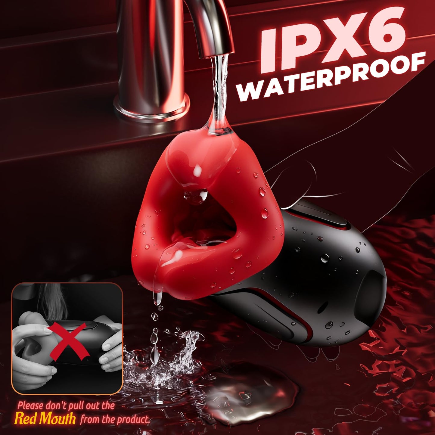 10 Vibrating Modes APP Control Squeezable Male Masturbator Pocket Pussy Blowjob Machineine