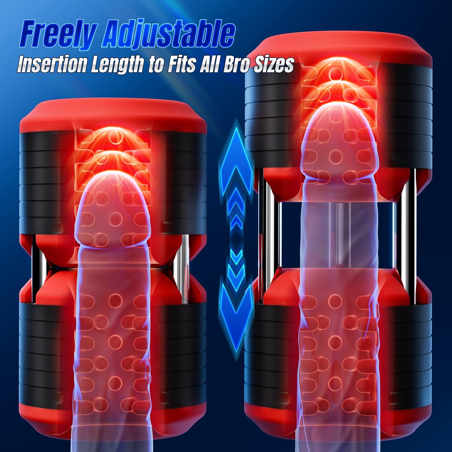 10 Vibrating Modes Blowjob Sex Machine Stroker for Penis Training Stimulation Increase Endurance