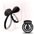 10 Vibrating Modes Cock Ring with Double Ring & Adjustable Bead Stimulator