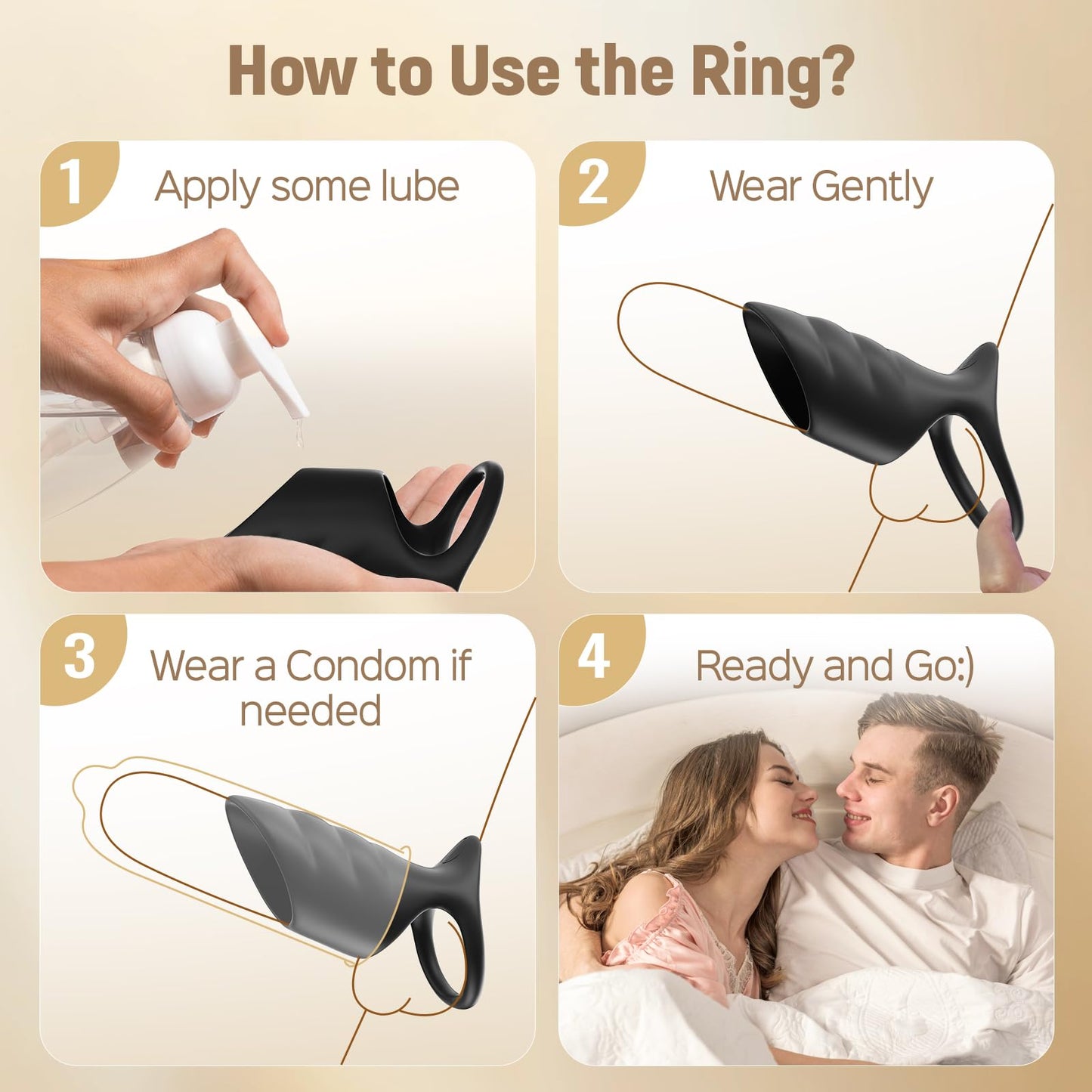 10 Vibrating Modes Penis Vibrator Penis Sleeve Cock Ring Vibrator Penis Extender