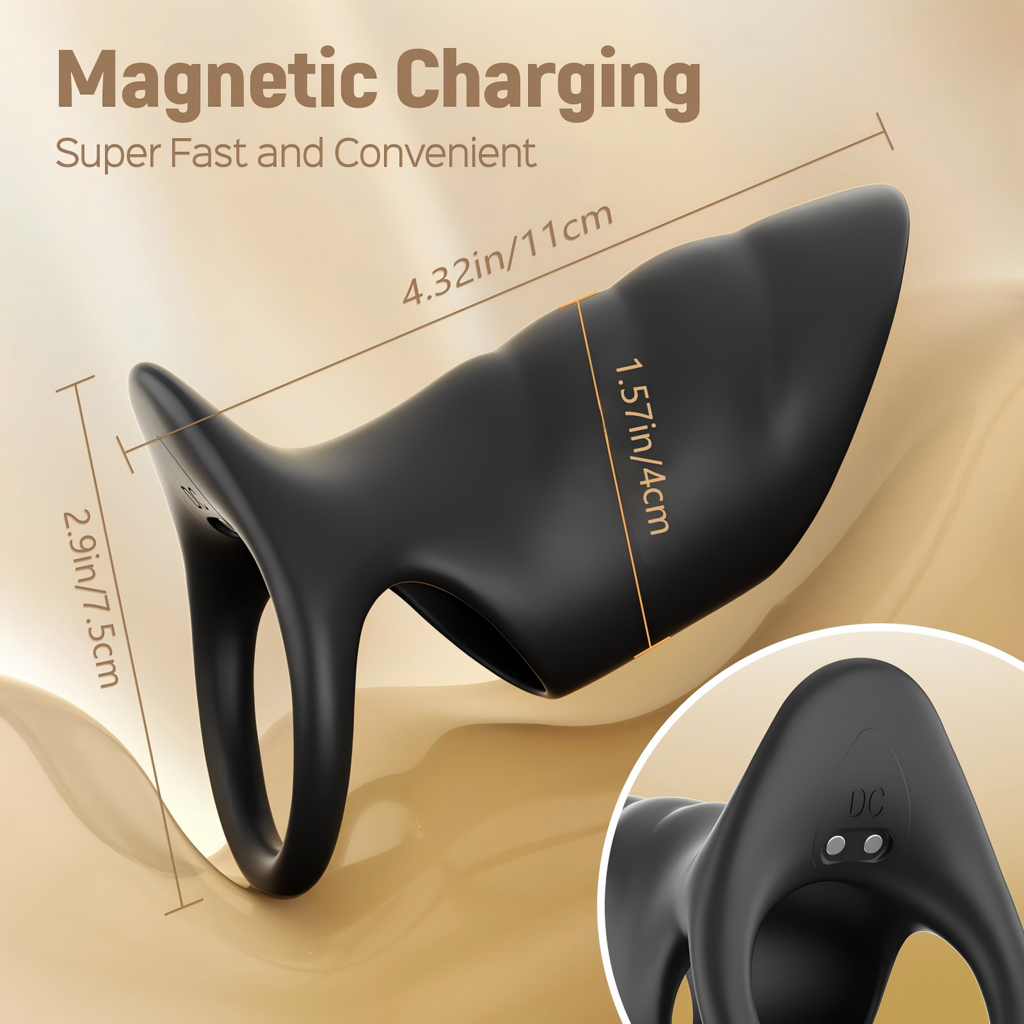 10 Vibrating Modes Penis Vibrator Penis Sleeve Cock Ring Vibrator Penis Extender