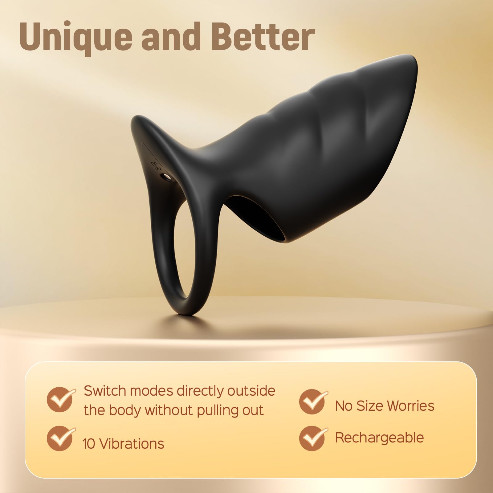 10 Vibrating Modes Penis Vibrator Penis Sleeve Cock Ring Vibrator Penis Extender