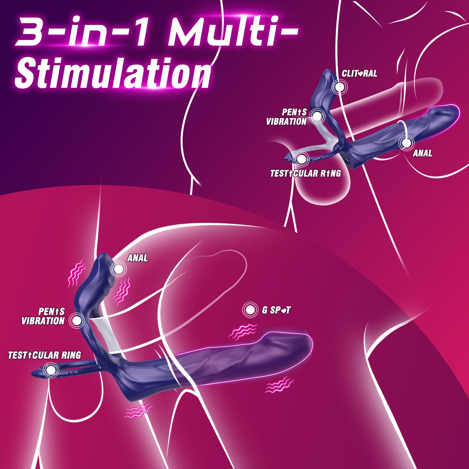 10 Vibrating Penis Sleeve Male Dildo Vibrators Clitoral Stimulator APP Couples G Spot Adult Toy for Men Couple Women