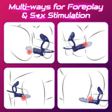 10 Vibrating Penis Sleeve Male Dildo Vibrators Clitoral Stimulator APP Couples G Spot Adult Toy for Men Couple Women