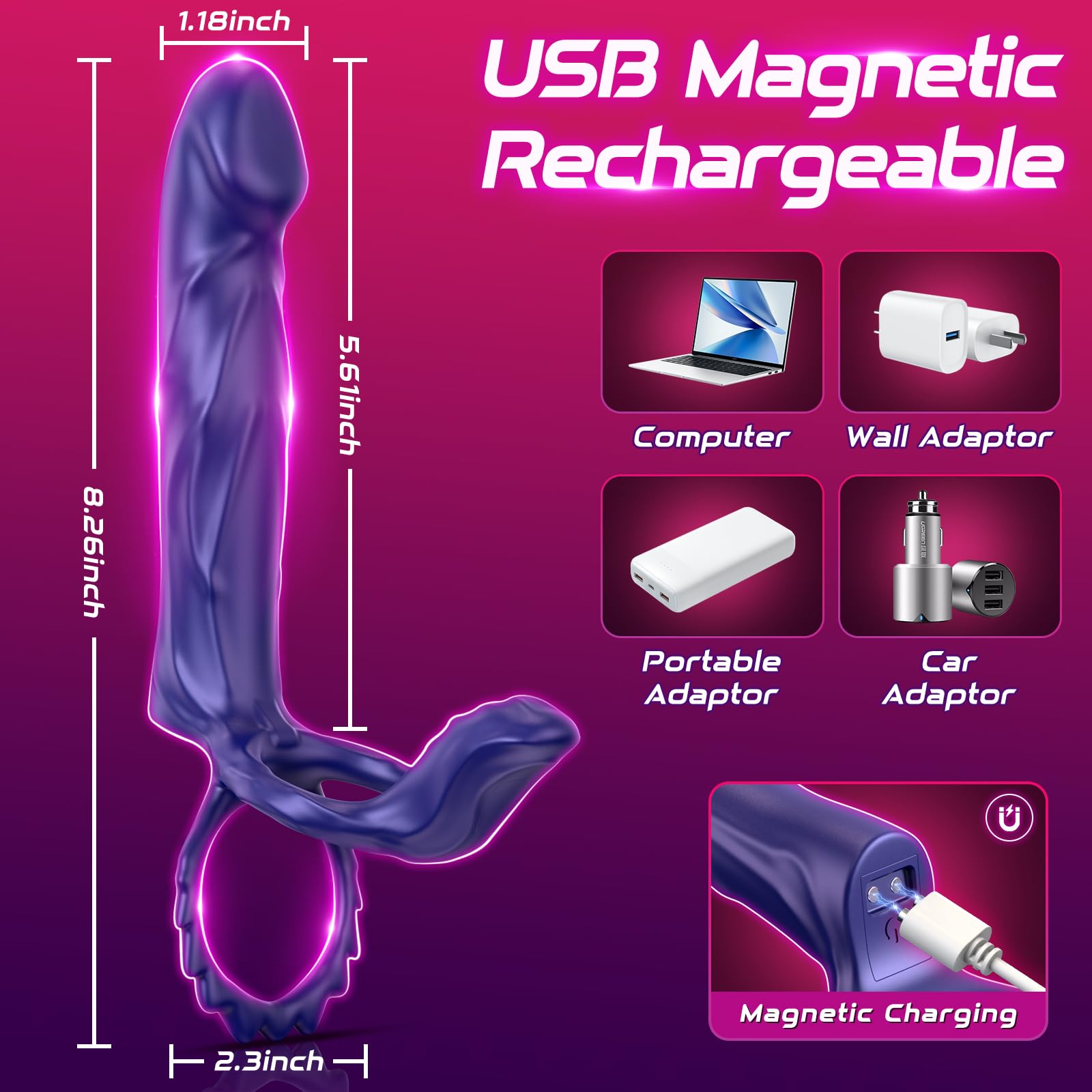 10 Vibrating Penis Sleeve Male Dildo Vibrators Clitoral Stimulator APP Couples G Spot Adult Toy for Men Couple Women