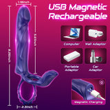 10 Vibrating Penis Sleeve Male Dildo Vibrators Clitoral Stimulator APP Couples G Spot Adult Toy for Men Couple Women