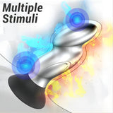 10 Vibrating Remote Control Anal Vibrator with Suction Base
