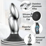 10 Vibrating Remote Control Anal Vibrator with Suction Base