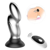 10 Vibrating Remote Control Anal Vibrator with Suction Base