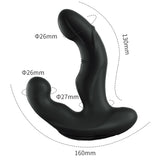 10 Masajeador de próstata con calefacción vibratoria y oscilante para tapón anal de punto P y G 