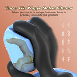 10 Masajeador de próstata con calefacción vibratoria y oscilante para tapón anal de punto P y G 