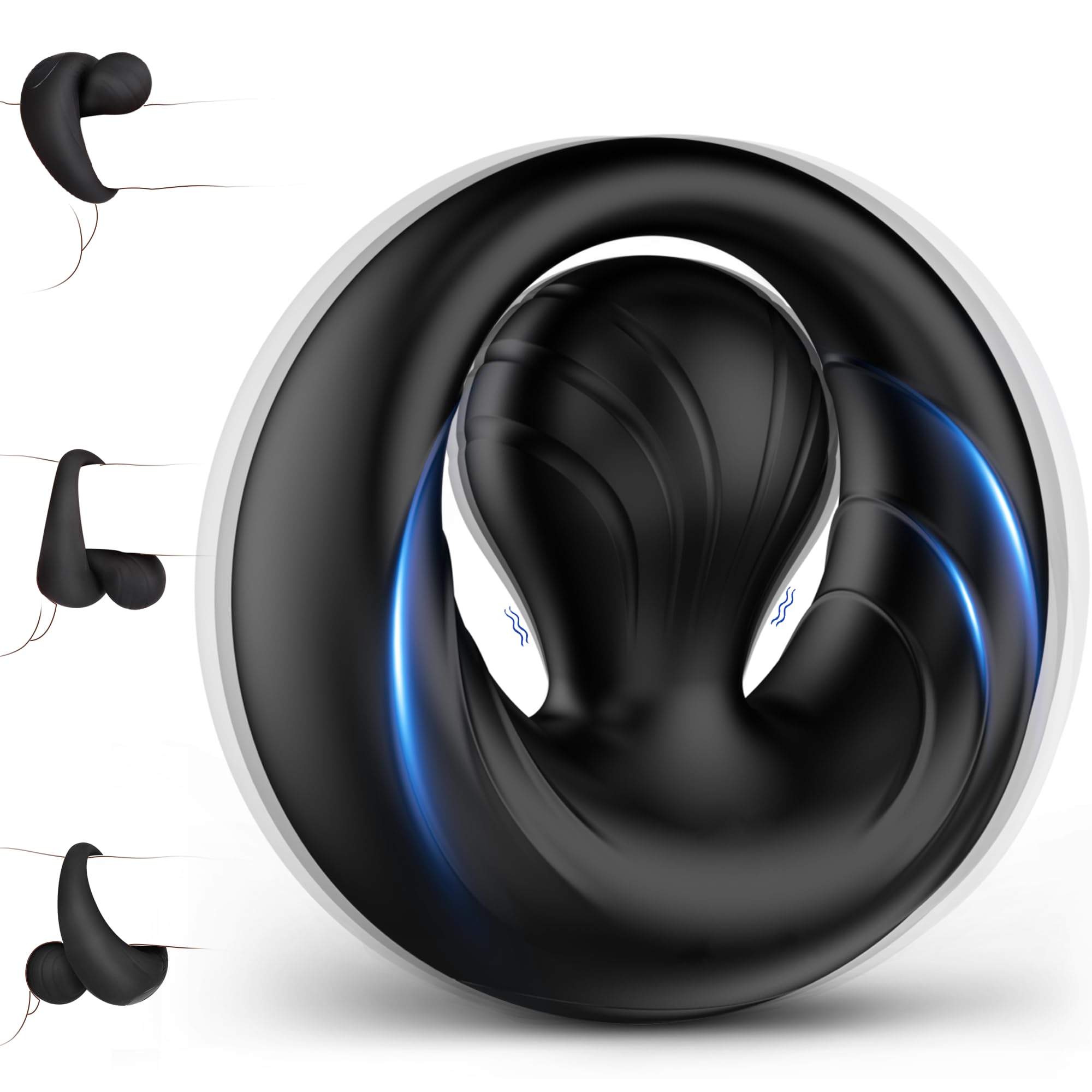10 Vibration Modes Cock Ring for Couples with Flexible Bulb Clitoral Stimulator Sex Toy for Clitoris & Testicles Stimulation