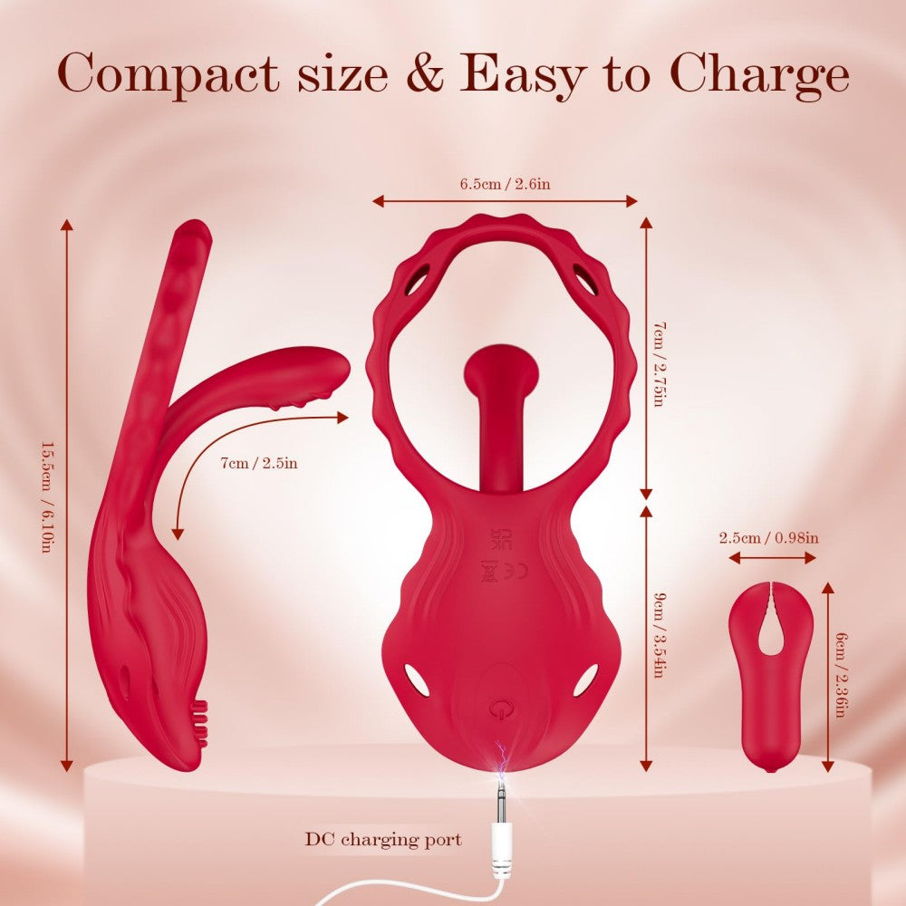 10 Vibration Modes Couples Sex Toys Nipple Clamps Vibrating Panties Vibrating Cock Ring