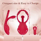 10 Vibration Modes Couples Sex Toys Nipple Clamps Vibrating Panties Vibrating Cock Ring
