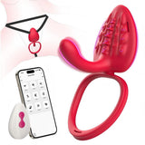 10 Vibration Modes G Spot Vibrator APP Hands Free Female Adult Toy Clitoral Stimulator Cock Ring Penis Sleeve