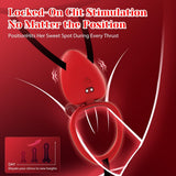 10 Vibration Modes G Spot Vibrator APP Hands Free Female Adult Toy Clitoral Stimulator Cock Ring Penis Sleeve