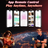 10 Vibration Modes G Spot Vibrator APP Hands Free Female Adult Toy Clitoral Stimulator Cock Ring Penis Sleeve