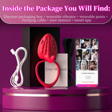 10 Vibration Modes G Spot Vibrator APP Hands Free Female Adult Toy Clitoral Stimulator Cock Ring Penis Sleeve