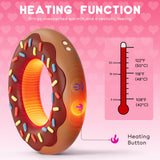 10 Vibration Modes Heating Penis Ring Vibrator for Men Erection Clitoral Stimulator Couples Sex Toys