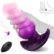 10 Vibration Modes Knot Anal Plug 7.3" Large Vibrating Butt Plug Fantasy Knot Dildo Anal Prostate Massager Silicone