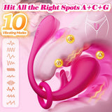 10 Vibration & Tapping Modes Quiet Vibrating Panties for G Spot Clit Nipple Stimulation Remote Control G Spot Vibrators