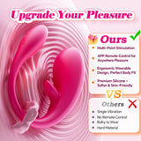 10 Vibration & Tapping Modes Quiet Vibrating Panties for G Spot Clit Nipple Stimulation Remote Control G Spot Vibrators