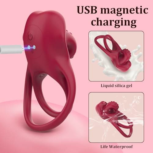 10 Vibrations Couples Sex Toys Vibrating Cock Ring Clitoral Vibrator, Pleasure Penis Ring Clitoral Stimulator