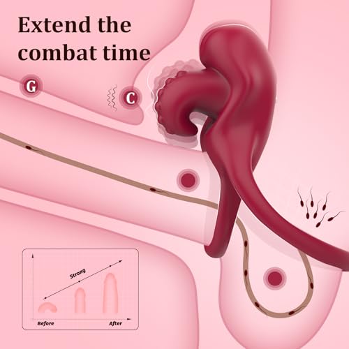 10 Vibrations Couples Sex Toys Vibrating Cock Ring Clitoral Vibrator, Pleasure Penis Ring Clitoral Stimulator