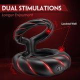 10 Vibrations Couples Sex Toys Vibrating Cock Ring Sex Toys for Men - Penis Ring Vibrator