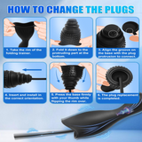 10 Vibration Modes Male Stroker with 3 Urethral Plugs Penis Trainer Vibrators Adult Toys