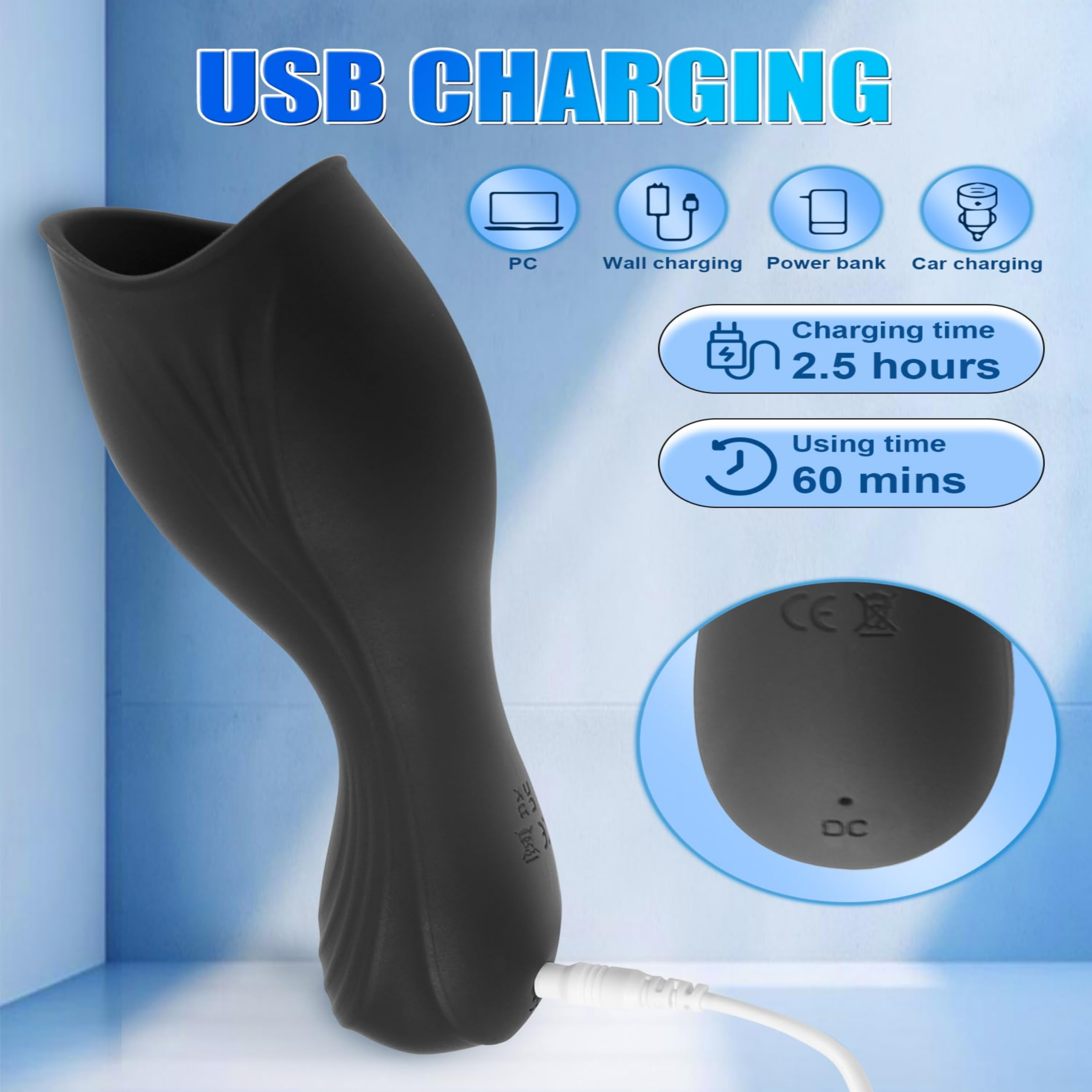 10 Vibration Modes Male Stroker with 3 Urethral Plugs Penis Trainer Vibrators Adult Toys