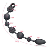 10 Vibration Modes Silicone Anal Vibrator with 3 Powerful Motors for Men Vibrating Anal Beads