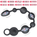 10 Vibration Modes Silicone Anal Vibrator with 3 Powerful Motors for Men Vibrating Anal Beads