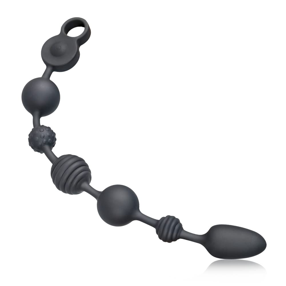 10 Vibration Modes Silicone Anal Vibrator with 3 Powerful Motors for Men Vibrating Anal Beads