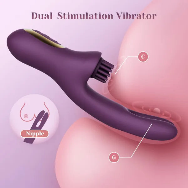 10 x 6 x 7 Modes Come-Hither Clitoral Tickling Rabbit Vibrator