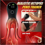 12 Vibrations 360° Fully Wrapped Octopus Tentacles LED Display Male Masturbator