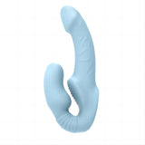 10-Frequenz-Vibrations-Fernbedienung, Doppelend-Umschnalldildo für Lesben/Paare 