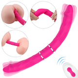 Strap On Vibrating Dildo Remote Control Double Headed Penis for Lesbian Couples