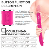 Strap On Vibrating Dildo Remote Control Double Headed Penis for Lesbian Couples