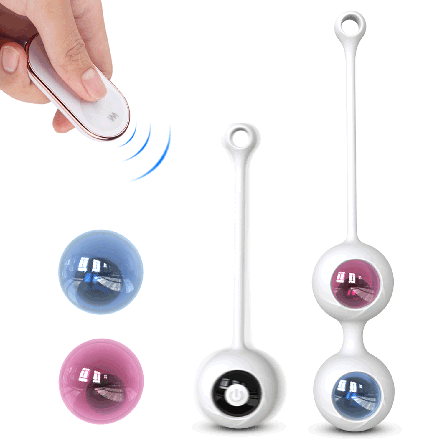 Ben Wa Ball Remote Control Vibrating Kegel Ball Exercises Set