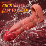 2.28'' Diameter Large Realistic Penis Sleeve Male Sex Toys Cock Ring Penis Extender Enlarger Penis Ring