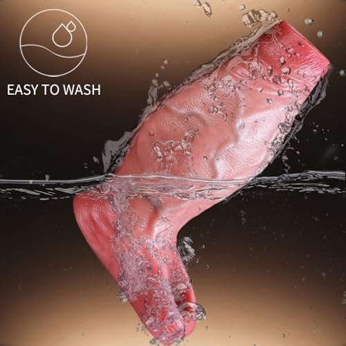 2.5'' Diameter Large Realistic Penis Sleeve Reusable Cock Enlarger Extender with Thickened Elastic Penis Ring