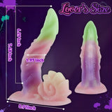 Monster Silicone Rainbow Dildo with Big Strong Suction Cup