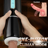 7 Thrusting Modes 3D-Channel Deep Throat Blowjob Masturbation Cup