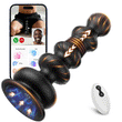App Control 10 Vibrating Thrusting Anal Beads Prostate Massager Anal Plug Male Sex Toys