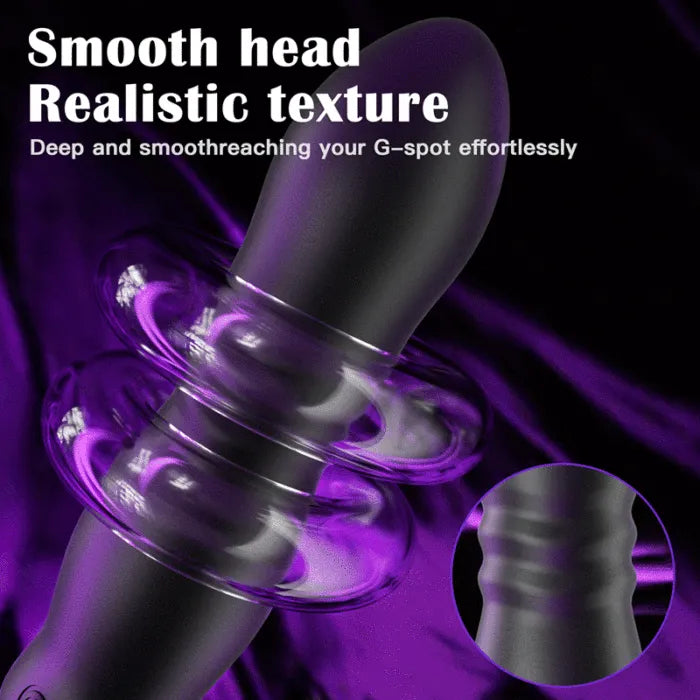 2 IN 1 Octopus Massager 9 Vibration and 3 Thrusting Modes Dual-Ended Penis Vibrator Sex Toy for Singles & Couples